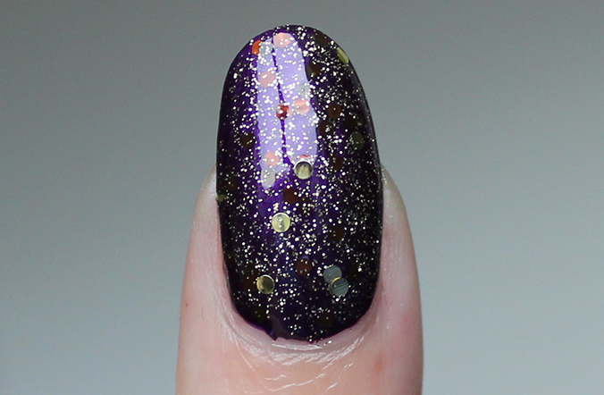 Fedoraharp Lacquer Swatch Chocolate Gold Rush