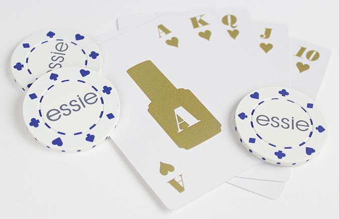 Essie Nail Polish Poker Chips & Playing Cards