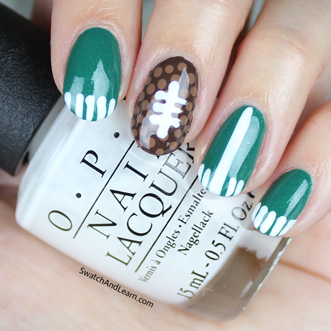 Football Super Bowl Nail Art