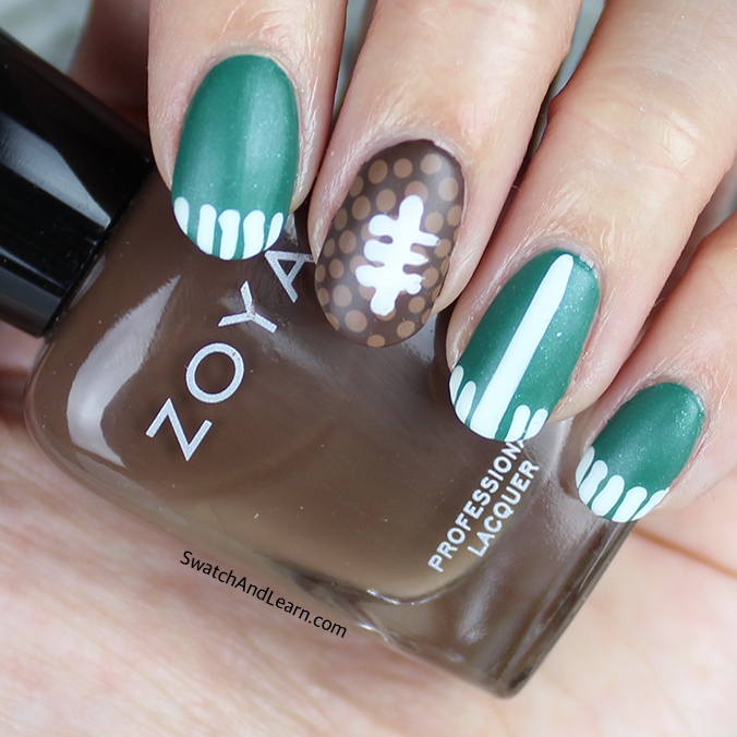 Super Bowl Nail Art