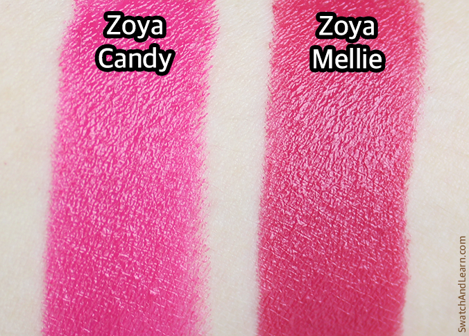 Zoya Candy Lipstick Swatch Zoya Mellie Lipstick Swatch